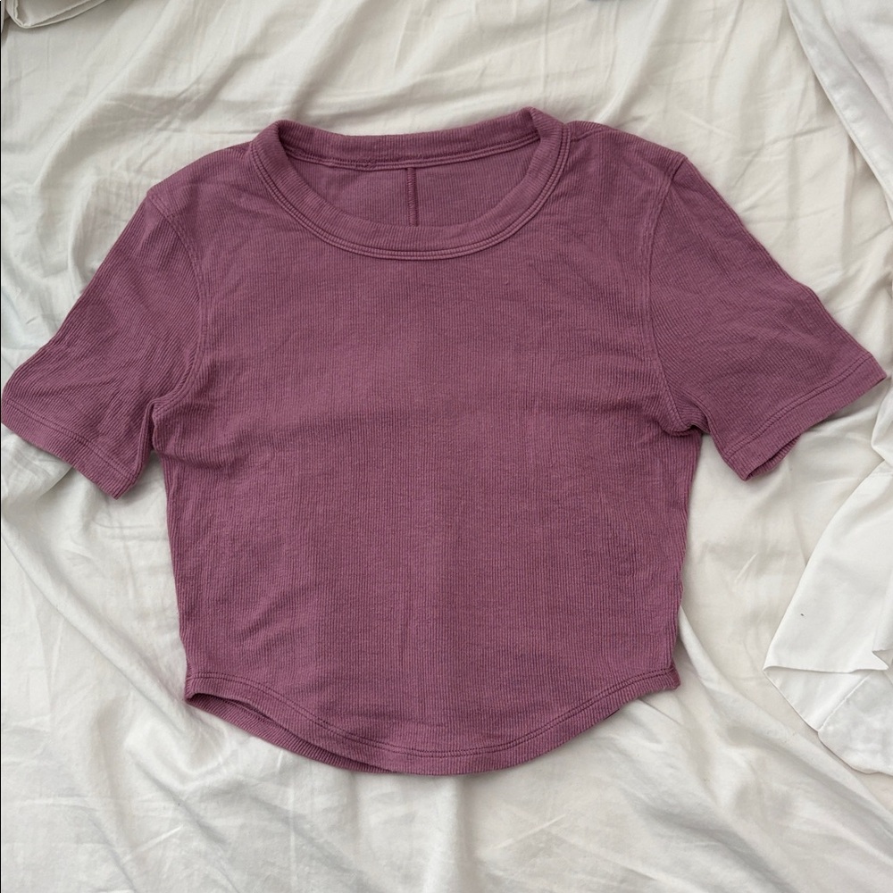 Purple Short Sleeve Top